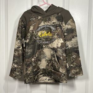 Cabela s Camo Hoodie Youth S Hunting Big Game Antlers Outdoor Woodsman Fall Core